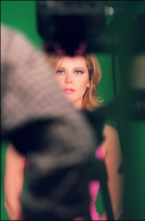 09/00/2000. Close up Julie Snyder for new french tv program "Lundi c'est Julie..."