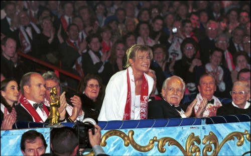 01/23/2001. The Monaco Circus Festival: prize ceremony.