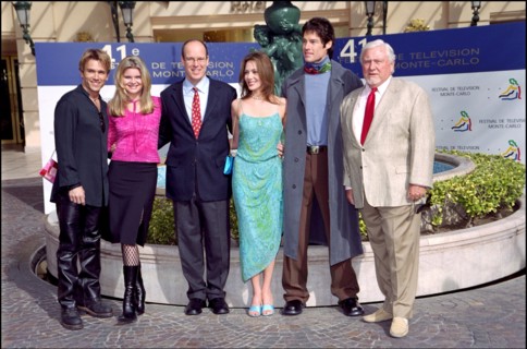 02/19/2001. 41st television festival of monte carlo: actors of "The Bold and the Beautiful" and "The Young and the Restless".