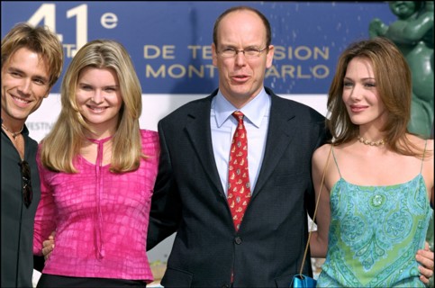 02/19/2001. 41st television festival of monte carlo: actors of "The Bold and the Beautiful" and "The Young and the Restless".