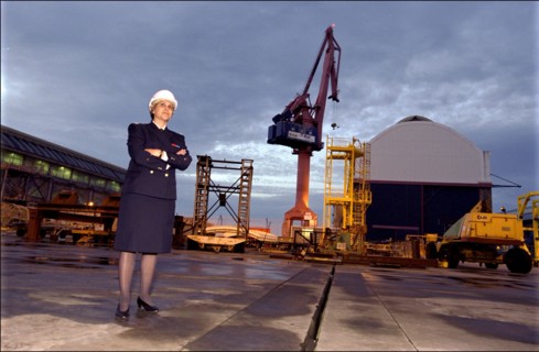 01/00/2001. General Edwige Bonnevie, DGA (Délégation Générale de l'Armement - general delegation for armament) general engineer.