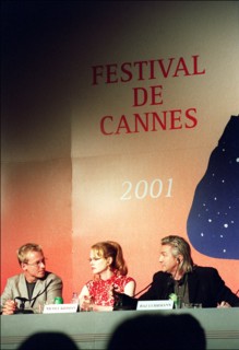 05/09/2001. 54th Cannes Film Festival: Press conference of "Moulin Rouge".
