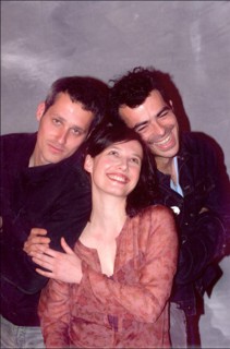 05/11/2001 54th Cannes film festival: studio of Marc Recha, Nathalie Boutefeu and David Selvas