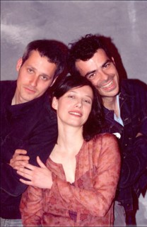 05/11/2001 54th Cannes film festival: studio of Marc Recha, Nathalie Boutefeu and David Selvas