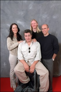 05/12/2001. 54th Cannes film festival: studio of "Shrek" team.