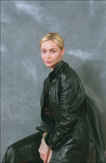 05/12/2001. EXCLUSIVE. 54th Cannes film festival: studio of Emmanuelle Beart and Catherine Corsini.