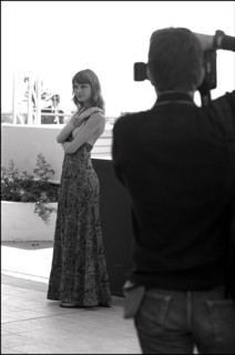 05/12/2001. 54th Cannes film festival: Press conference and photocall of "CQ" team.