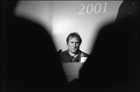 05/12/2001. 54th Cannes film festival: Press conference and photocall of "CQ" team.