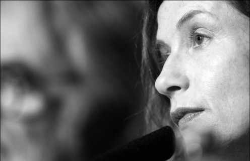 05/14/2001. 54th Cannes Festival: Press conference of "La pianiste" by Michael Haneke.