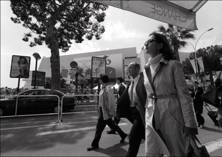 05/14/2001. 54th Cannes Festival: Press conference of "La pianiste" by Michael Haneke.