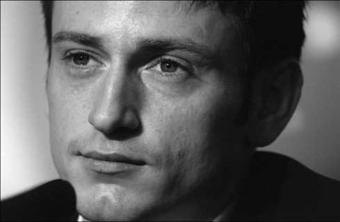 05/14/2001. 54th Cannes Festival: Press conference of "La pianiste" by Michael Haneke.
