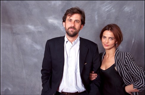 05/17/2001. Cannes Film Festival: Studio of Film crew of "La chambre du fils" of Nanni Moretti