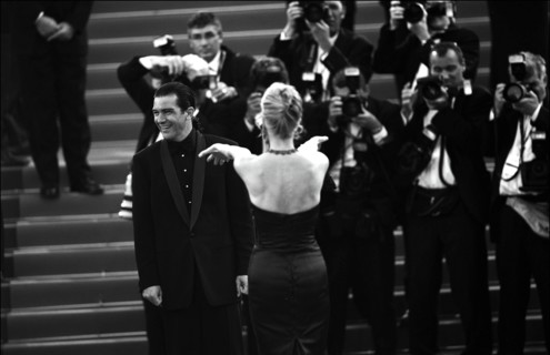 05/19/2001. Backstage of Cannes Film Festival with Melanie Griffith & Antonio Banderas