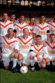 05/22/2001. " Amade" fundraiser all star soccer game. Prince Albert's Star Team v.Formula One Team