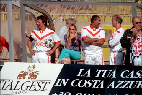 05/22/2001. " Amade" fundraiser all star soccer game. Prince Albert's Star Team v.Formula One Team