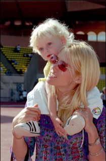 05/22/2001. " Amade" fundraiser all star soccer game. Prince Albert's Star Team v.Formula One Team