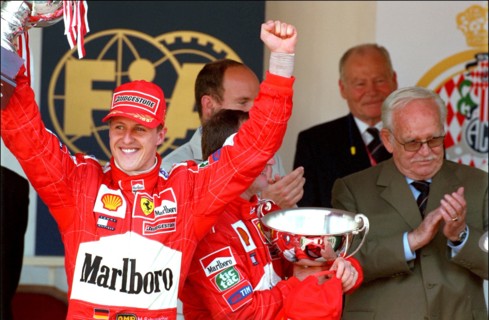 05/27/2001. Formula 1 Monaco Grand Prix: awards ceremony.