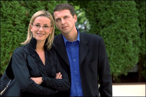 08/00/2001. French TV Channel TF1 present their new schedule for September 2001.