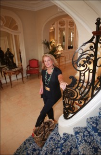 08/00/2001. Ira von Fürstenberg in Monaco for special exhibition of her personal collections of unusual objects.