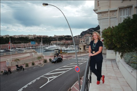 08/00/2001. Ira von Fürstenberg in Monaco for special exhibition of her personal collections of unusual objects.