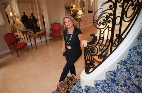 08/00/2001. Ira von Fürstenberg in Monaco for special exhibition of her personal collections of unusual objects.