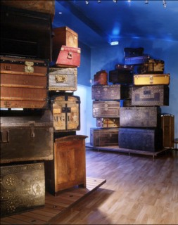 00/00/2001. EXCLUSIVE: Close-up on luxury luggage Patrick Louis Vuitton in his workshop.