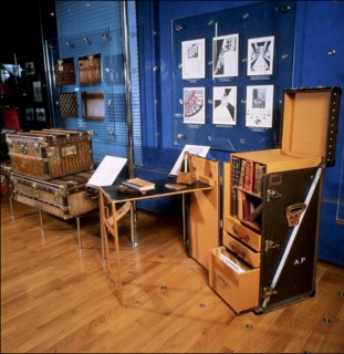 00/00/2001. EXCLUSIVE: Close-up on luxury luggage Patrick Louis Vuitton in his workshop.