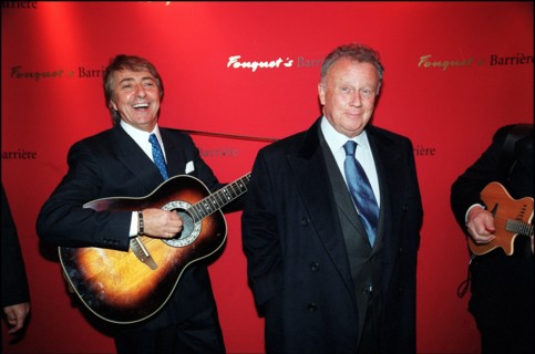 12/04/2001. Philippe Bouvard attends launch party for his latest book at Fouquet's.
