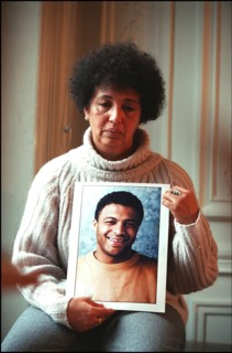 12/21/2001.  Isabelle Coutant-Peyre, defense attorney for Zacarias Moussaoui with Aicha El Wafi, mother of the accused.