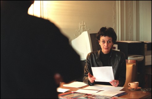 12/21/2001. EXCLUSIVE: Isabelle Coutant-Peyre, defense attorney for Zacarias Moussaoui with Aicha El Wafi, mother of the accused.