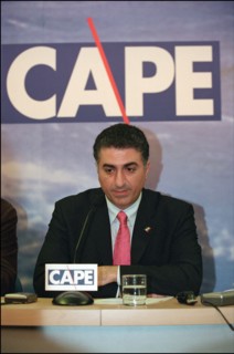 01/24/2002. Official visit of Reza Pahlavi in Paris.
