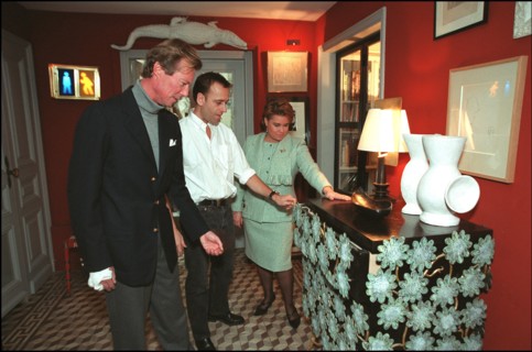 02/00/2002. Grand duke and duchess of Luxembourg, Henri and Maria Theresa, in Paris