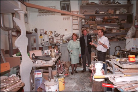 02/00/2002. EXCLUSIVE Grand duke and duchess of Luxembourg, Henri and Maria Theresa, in Paris