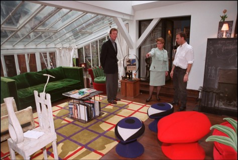 02/00/2002. Grand duke and duchess of Luxembourg, Henri and Maria Theresa, in Paris