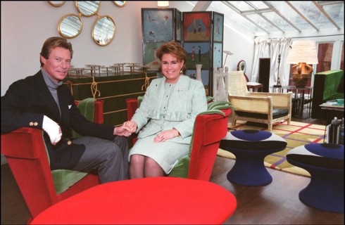 02/00/2002. Grand duke and duchess of Luxembourg, Henri and Maria Theresa, in Paris