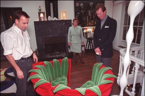 02/00/2002. Grand duke and duchess of Luxembourg, Henri and Maria Theresa, in Paris