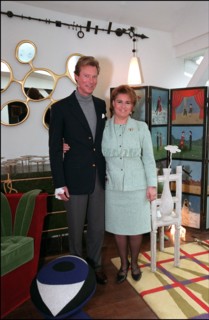 02/00/2002. EXCLUSIVE Grand duke and duchess of Luxembourg, Henri and Maria Theresa, in Paris