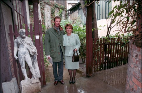 02/00/2002. EXCLUSIVE Grand duke and duchess of Luxembourg, Henri and Maria Theresa, in Paris