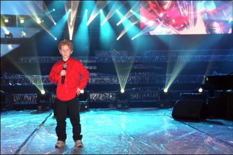 03/09/2002. Singer Daniel Lavoie and Jeff for "Le Petit Prince" Musical