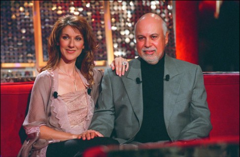 03/00/2002. EXCLUSIVE. Star singer Celine Dion on Michel Drucker TV program "Vivement Dimanche"