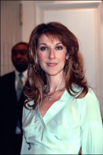 03/20/2002. Celine Dion promotes her new album in Paris