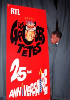 03/21/2002. 25th anniversary of RTL radio show "Les grosses tetes".