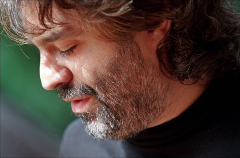 10/08/2001. EXCLUSIVE: Close-up Andrea Bocelli at home.
