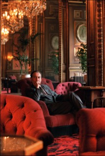 10/00/2001. Count Piotr Cheremetiev, president of the French society of Russian music, at the Sergei Rakhmaninov Russian conservatoire in Paris.