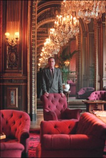 10/00/2001. Count Piotr Cheremetiev, president of the French society of Russian music, at the Sergei Rakhmaninov Russian conservatoire in Paris.