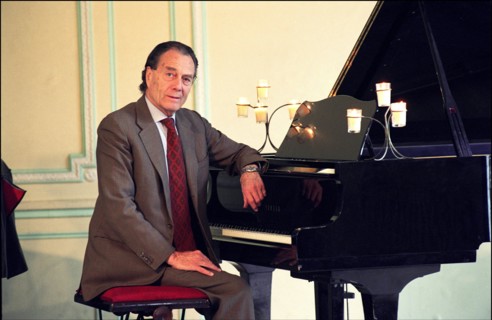 10/00/2001. Count Piotr Cheremetiev, president of the French society of Russian music, at the Sergei Rakhmaninov Russian conservatoire in Paris.