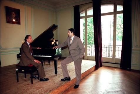 10/00/2001. Count Piotr Cheremetiev, president of the French society of Russian music, at the Sergei Rakhmaninov Russian conservatoire in Paris.