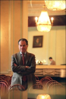 10/00/2001. Count Piotr Cheremetiev, president of the French society of Russian music, at the Sergei Rakhmaninov Russian conservatoire in Paris.