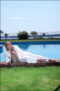04/00/2002. French actress Michele Mercier of "Angelique" fame publishes new book.