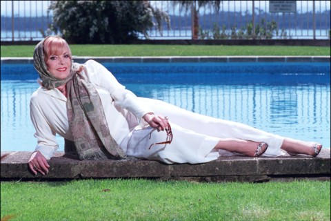04/00/2002. French actress Michele Mercier of "Angelique" fame publishes new book.